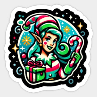 Christmas Elf - Joyful Holidays in Colors Sticker